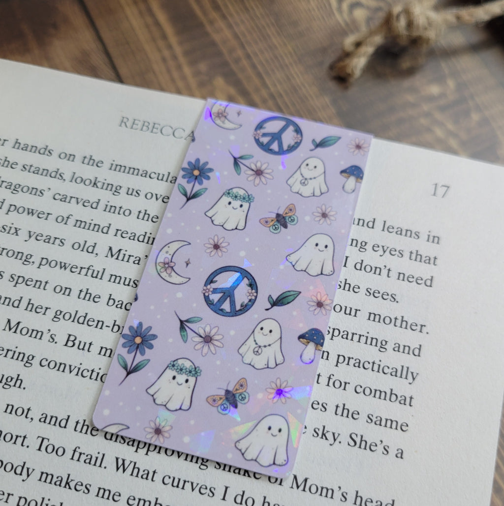 Peace Love and Ghosts Magnetic Bookmark