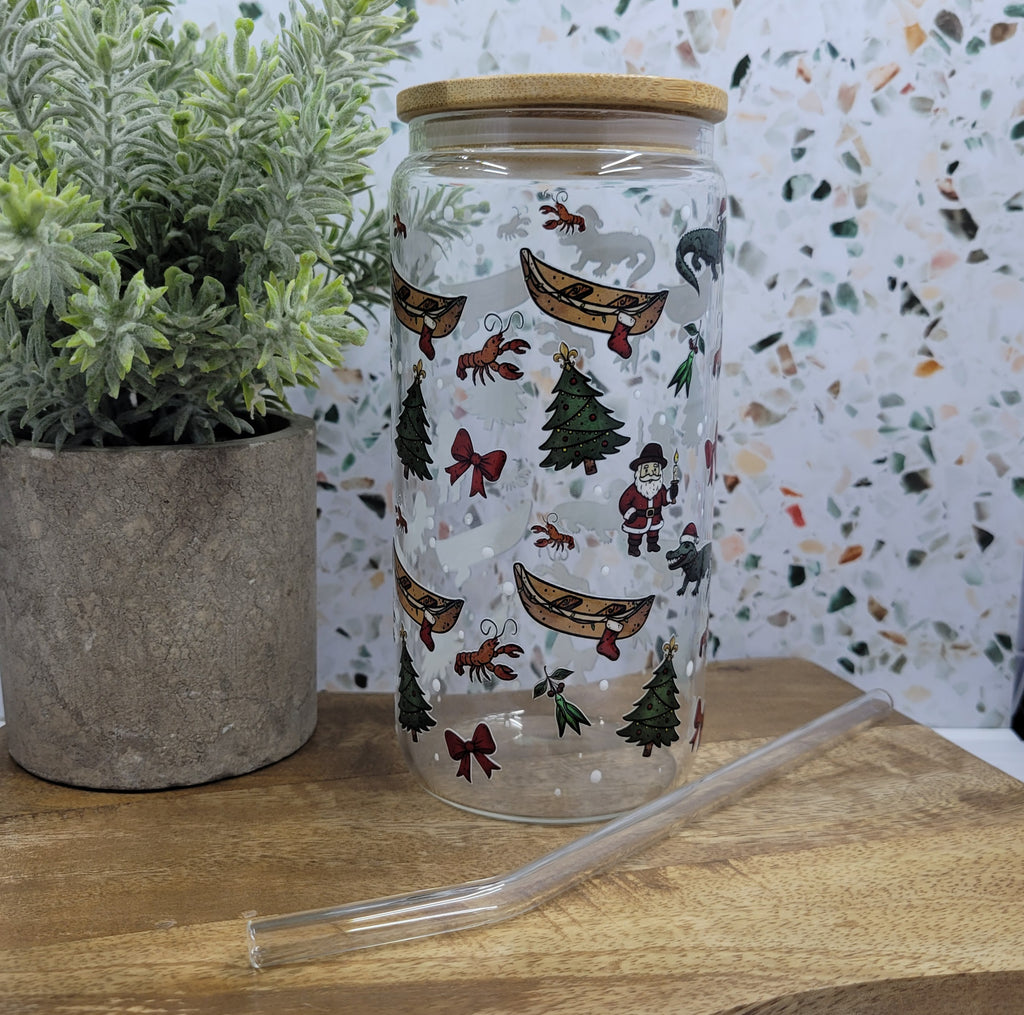 Cajun Christmas Glass Tumbler