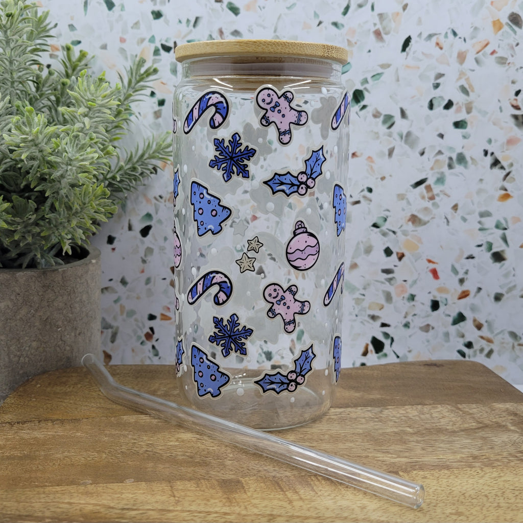 Christmas Sugar Cookie Glass Tumbler