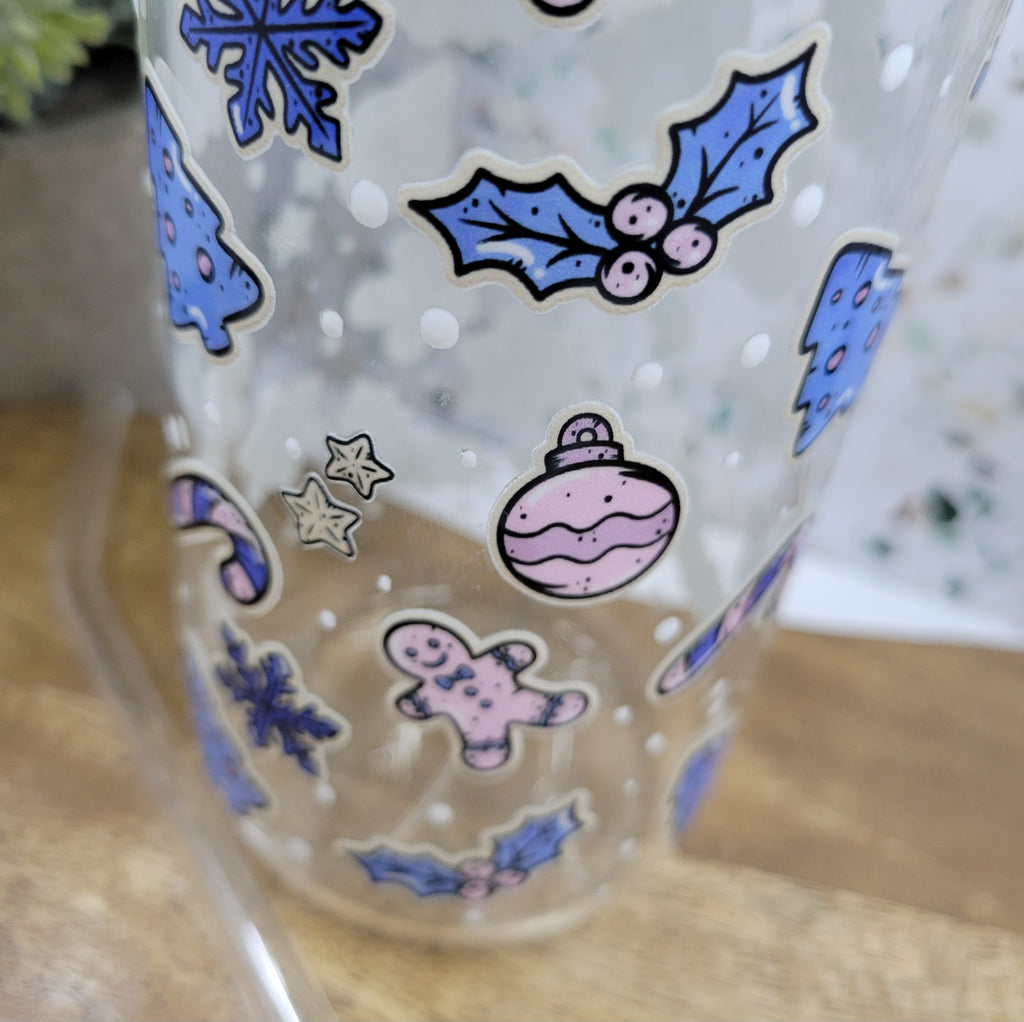 Christmas Sugar Cookie Glass Tumbler
