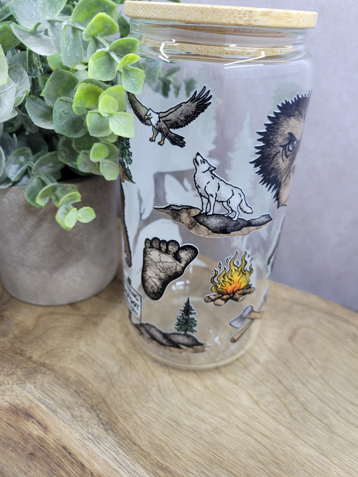 Bigfoot Glass Tumbler
