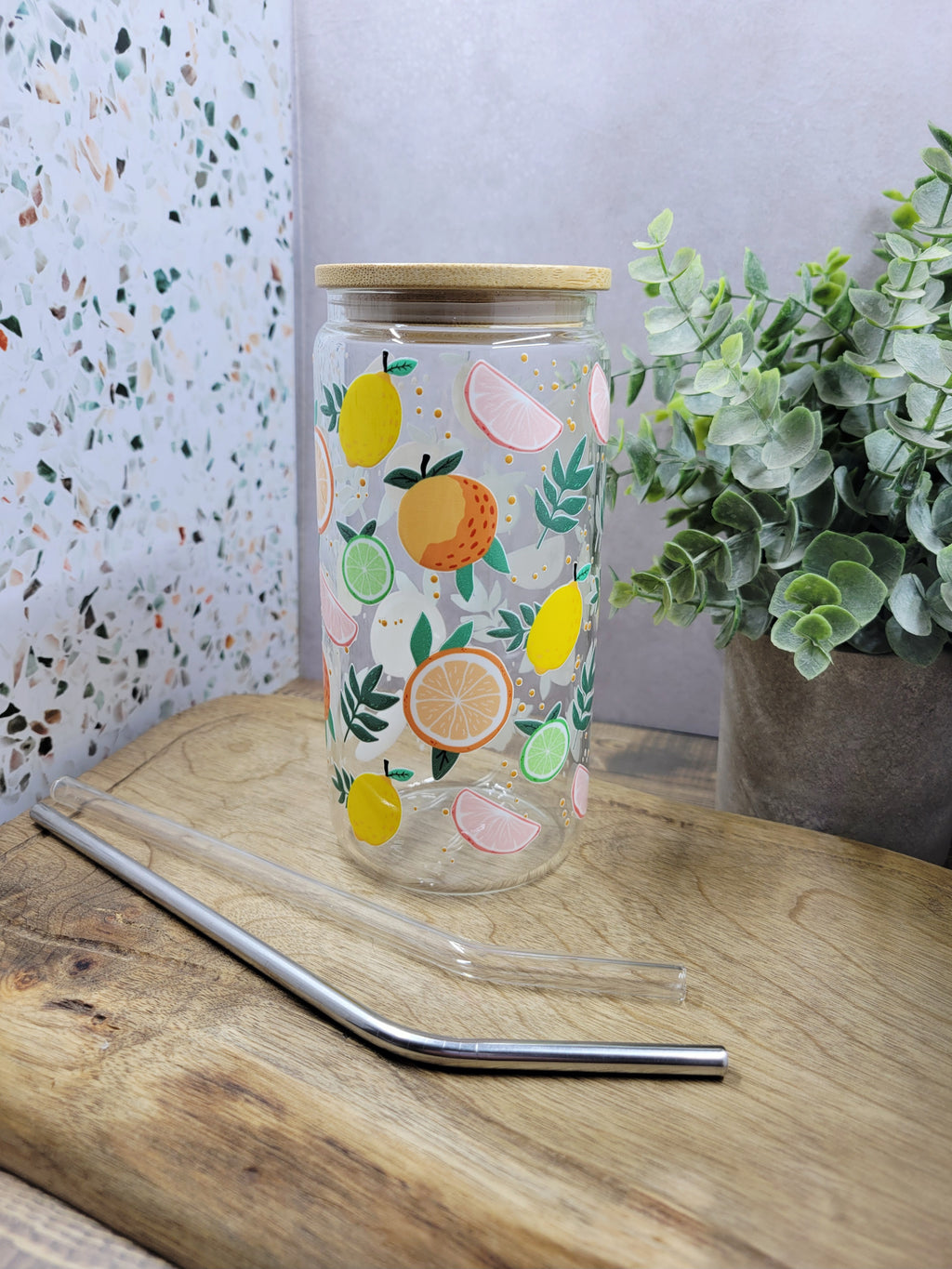 Citrus Grove Glass Tumbler
