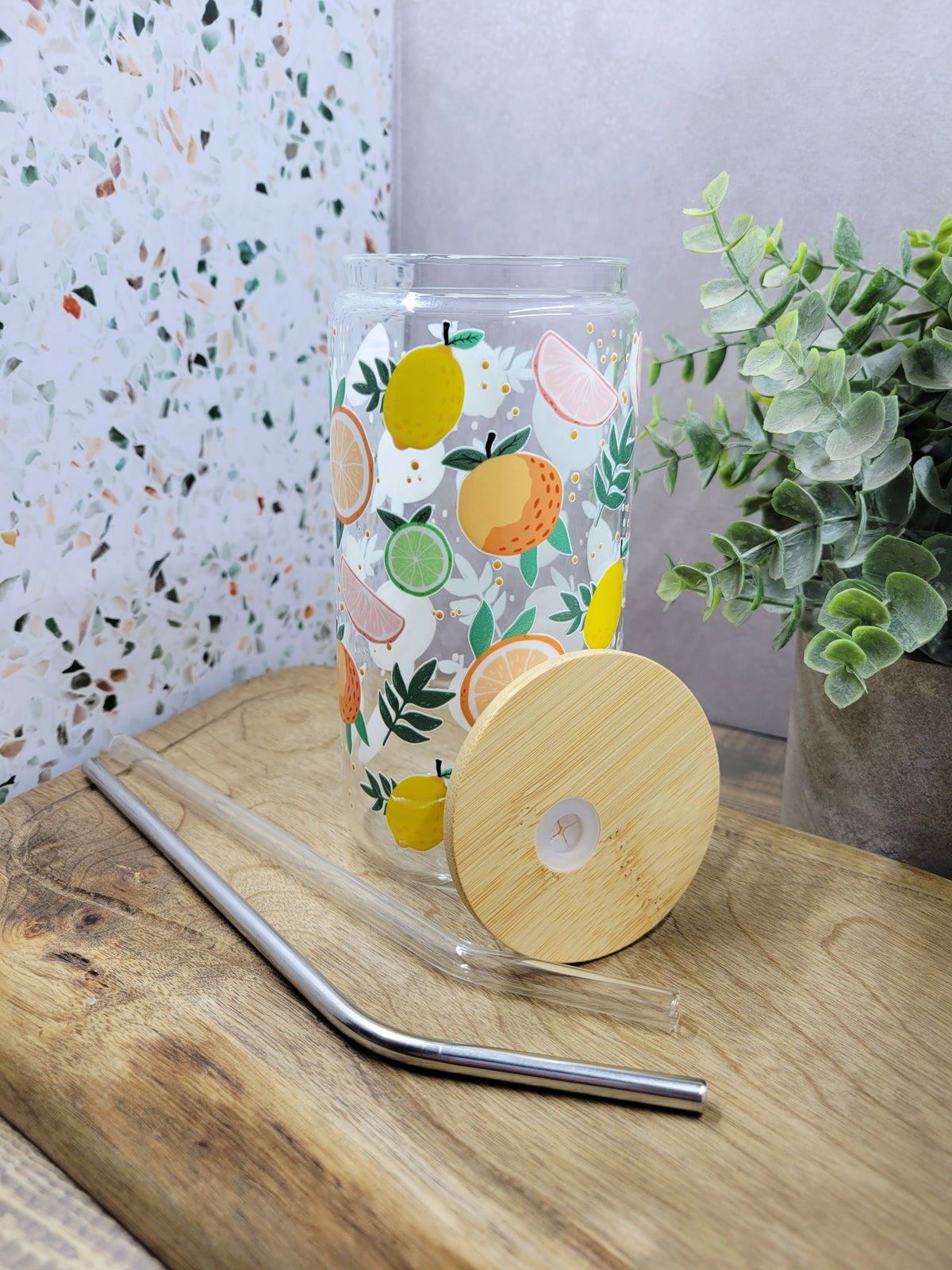 Citrus Grove Glass Tumbler