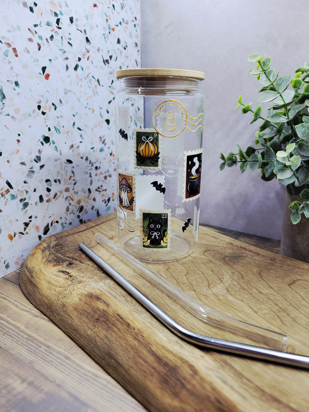 Vintage Postal Glass Tumbler
