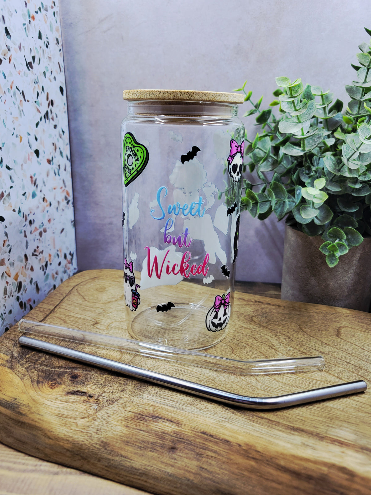 Sweet but Wicked Glass Tumbler