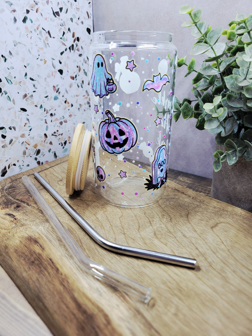 Sparkle in the Dark Glass Tumbler