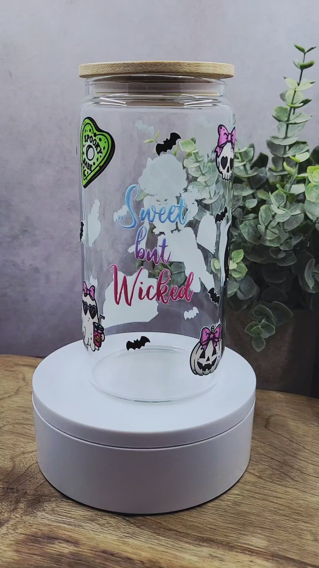 Sweet but Wicked Glass Tumbler