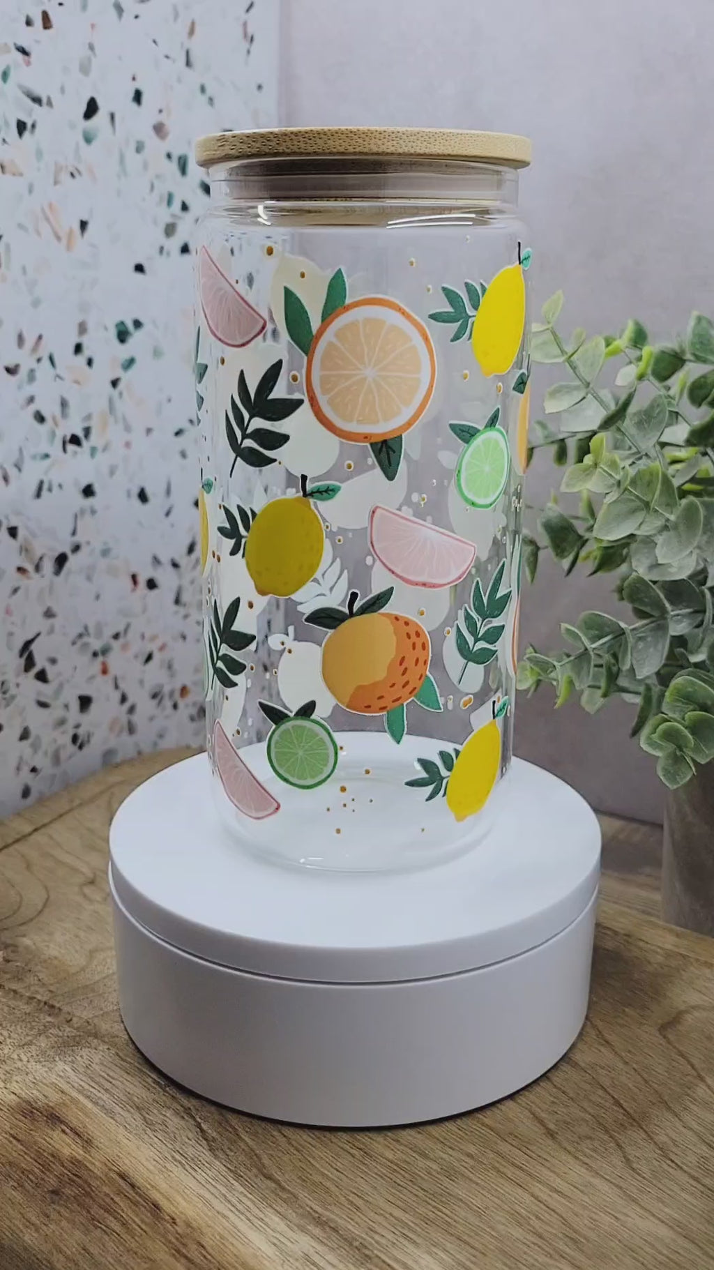 Citrus Grove Glass Tumbler