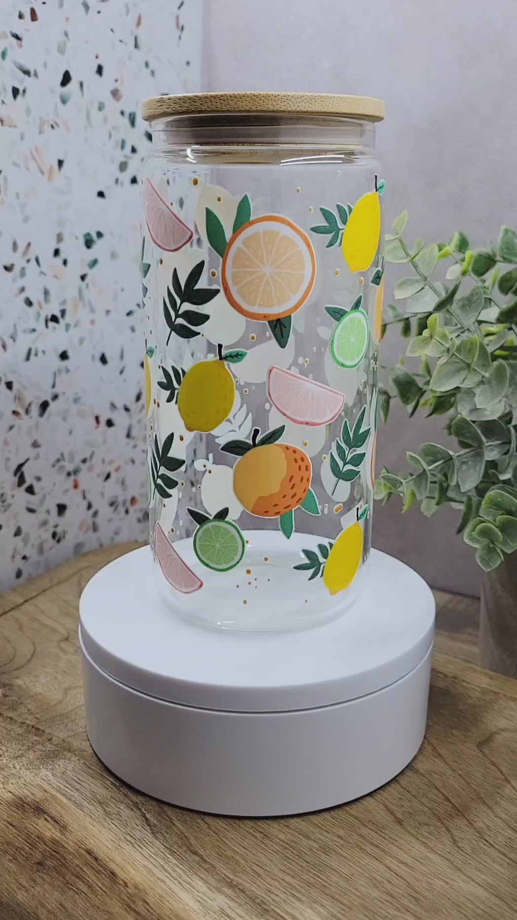 Citrus Grove Glass Tumbler
