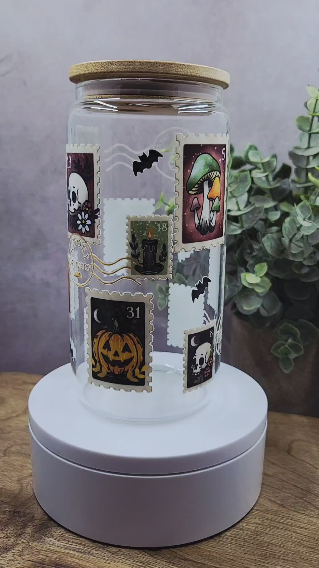 Vintage Postal Glass Tumbler
