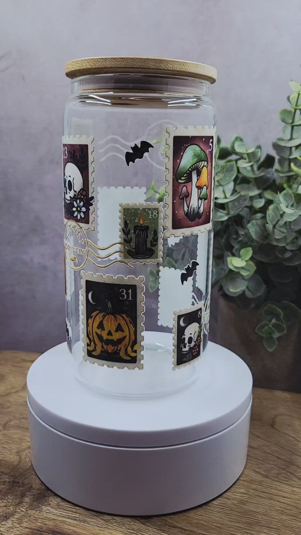 Vintage Postal Glass Tumbler